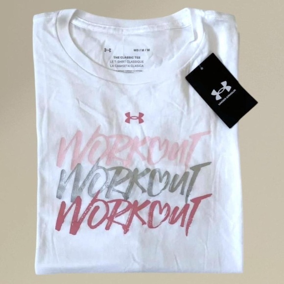 (NWT) The Under Armour Women's Classic White Tee, Medium - Picture 1 of 12